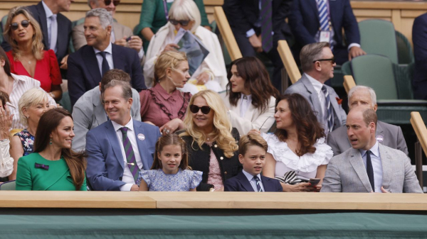 
      Princess Charlotte and Prince George have a ball at Wimbledon men’s final
    