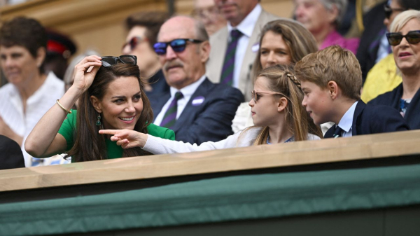 
      Princess Charlotte and Prince George have a ball at Wimbledon men’s final
    