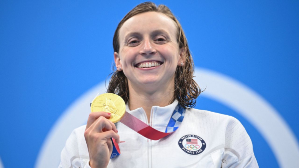 Swimmer Katie Ledecky says the thrill of winning a gold medal for Team USA never gets old
Swimmer Katie Ledecky says the thrill of winning a gold medal for Team USA never gets old