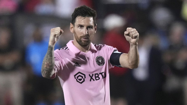 Lionel Messi scores twice as Inter Miami advances to MLS Leagues Cup quarterfinals on penalties
Lionel Messi scores twice as Inter Miami advances to MLS Leagues Cup quarterfinals on penalties