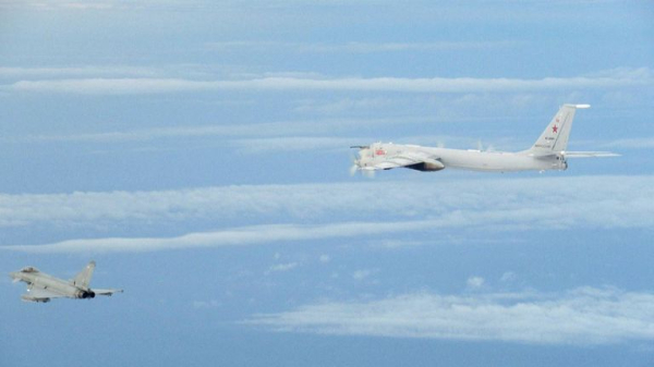 RAF Typhoon jets intercept Russian bombers flying north of Scotland RAF Typhoon jets intercept Russian bombers flying north of Scotland